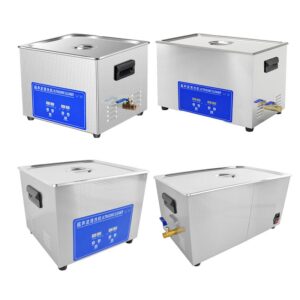 Benchtop ultrasonic cleaner with digital timer and heater