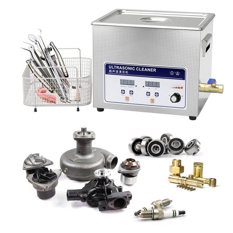 SIWEEP power adjustable industrial benchtop ultrasonic cleaner with stainless steel tank for precision parts cleaning