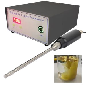 Ultrasonic homogenizer with titanium probe