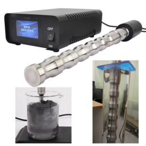 Industrial ultrasonic homogenizer system with titanium alloy probe and digital ultrasonic generator